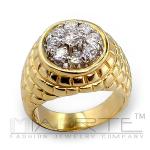 Brass ring with cz  picture
